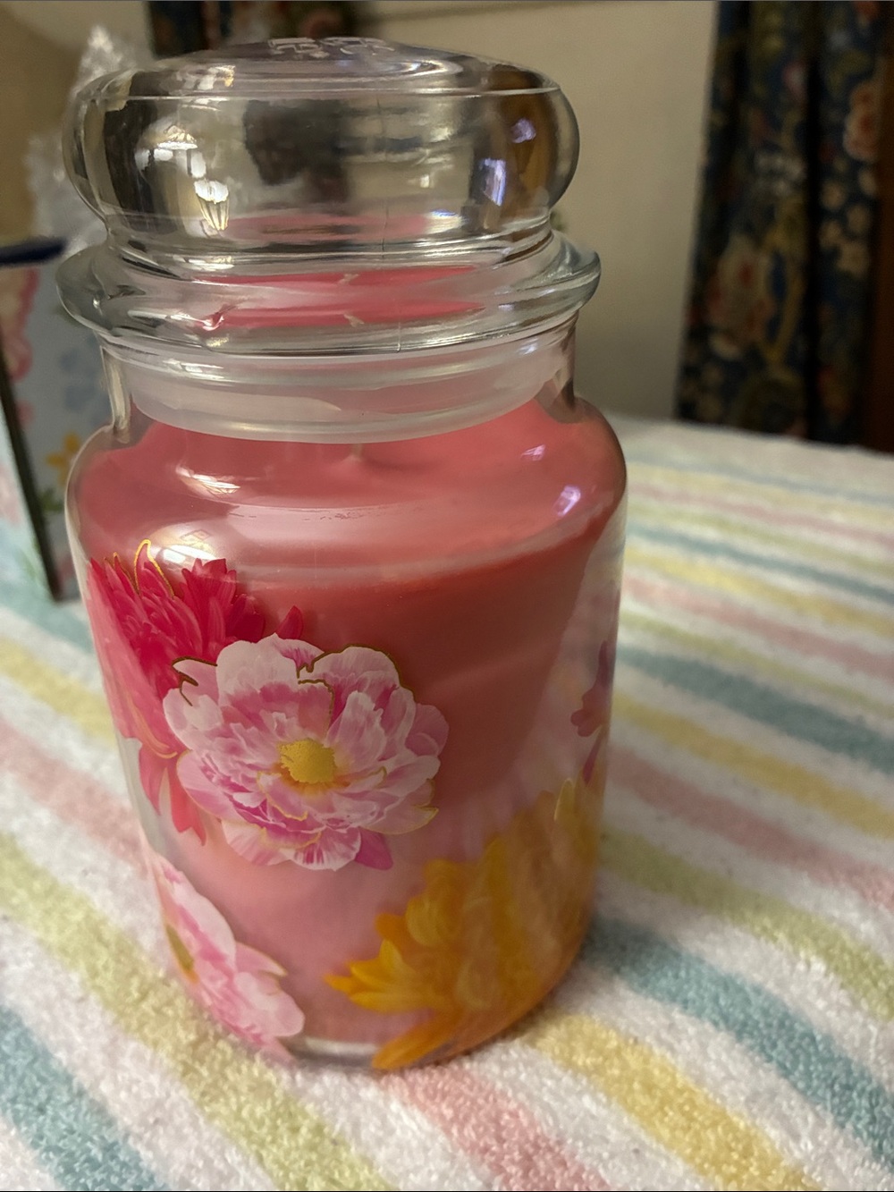 Yankee Candle Pink Peony & Peach Floral Jar